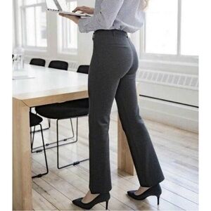 Betabrand Gray Dress Pant Yoga Pants